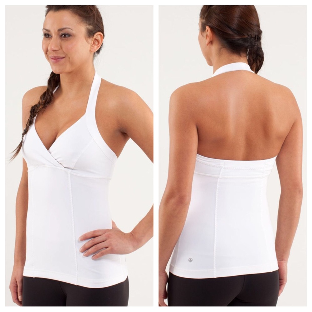 Lululemon White Liberate Tank, Sz 4